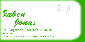 ruben jonas business card